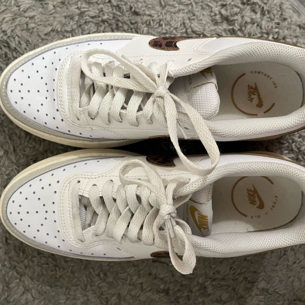 Nike court vision Alta Women’s shoes. Cheetah print.